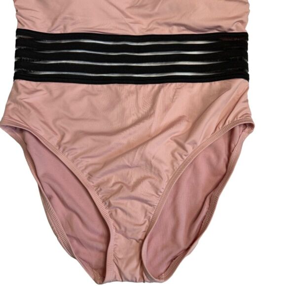 NWOT Kenneth Cole Stompin’ In My Stilettos High Neck One Piece Swimsuit XL - Picture 4 of 8